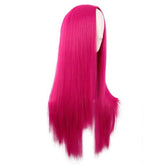 28 Inch Magenta Long Straight Wig for Cosplay